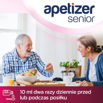Apetizer Senior, syrop, smak malinowo-porzeczkowy, 100 ml