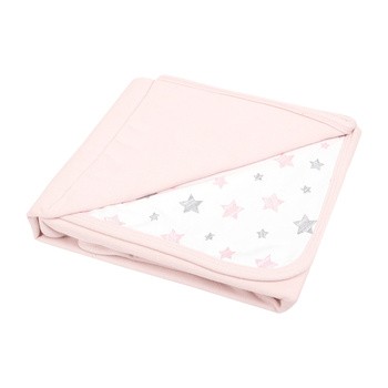 Ceba Baby, kocyk dziecięcy Candy Pink + Pink Stars, 90 x 100, 1 szt.