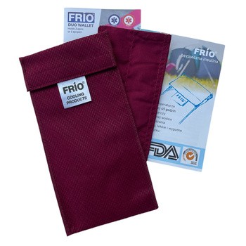Frio, podwójne etui na 2 peny lub 1 EpiPEN, bordowe, 1 szt.