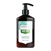 Arganicare Aloe Vera Leave-In Conditioner, odżywka do włosów suchych i matowych, bez spłukiwania, 400 ml