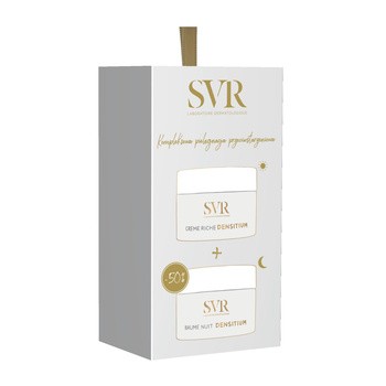 Zestaw Promocyjny SVR Densitium, Creme Riche, krem ujędrniająco-przeciwzmaeszczkowy, 50 ml + Baume Nuit, balsam regenerujący na noc, 50 ml
