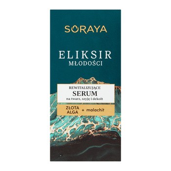 Soraya Eliksir Młodości, rewitalizujące serum na twarz, szyję i dekolt, 30 ml