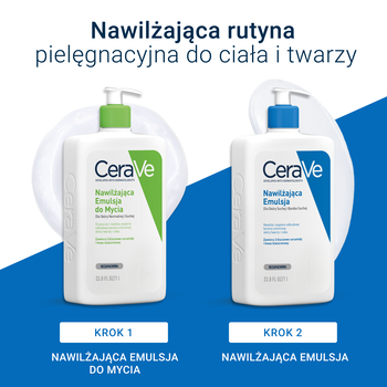 CeraVe, nawilżająca emulsja dla skóry suchej i bardzo suchej, 1 l