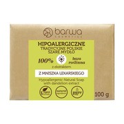 Barwa Hipoalergiczne Tradycyjne Polskie Szare Mydło z ekstraktem z mniszka lekarskiego, 100g