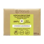 Barwa Hipoalergiczne Tradycyjne Polskie Szare Mydło z ekstraktem z mniszka lekarskiego, 100g