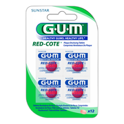 Sunstar Gum Red-Cote, tabletki wybarwiające płytkę nazębną, 12 szt.