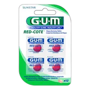 Sunstar Gum Red-Cote, tabletki wybarwiające płytkę nazębną, 12 szt.