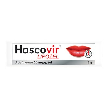Hascovir Lipożel pro, 50 mg/g, żel, 3 g