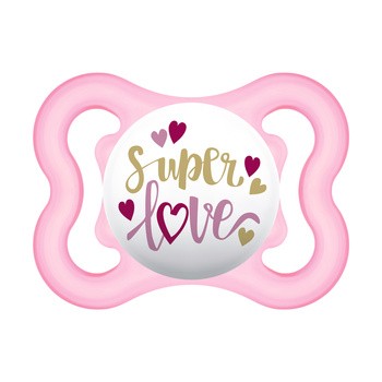 MAM Silk Teat, smoczek uspokajający, silikonowy, Air, 2-6 m, girl, 1 szt.