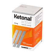 Ketonal Active, 50 mg, kapsułki twarde, 10 szt.