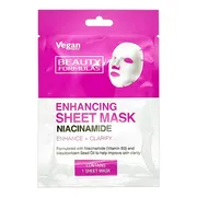 Beauty Formulas, wzmacniająca maska z niacynamidem w płacie, 1 szt.