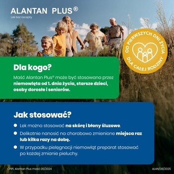 Alantan Plus, (20 mg + 50 mg)/g, maść, 30 g