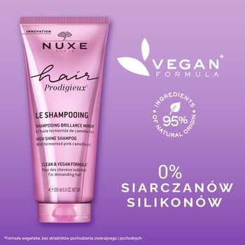 Nuxe Hair Prodigieux, szampon wygładzający, 200 ml