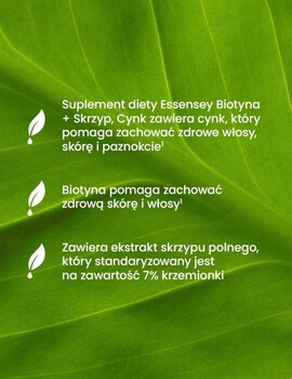 Essensey Biotyna+Skrzyp, Cynk, kapsułki, 90 szt.