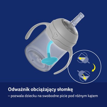 Canpol Lovi, Harmony, pierwszy kubek z obciążoną słomką, 6 m+, 150 ml