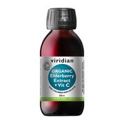 Viridian, Ekologiczny Ekstrakt z czarnego bzu + wit.C, płyn, 100 ml