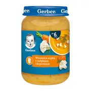 Gerber, wiosenna zupka z indykiem i koperkiem, 6 m+, 190 g
