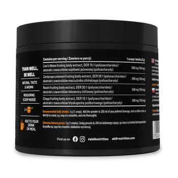 Skill Nutrition 4 Mushroom Complex, proszek, 180 g