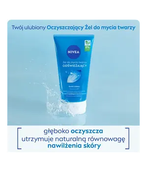 Nivea, odświeżający żel do mycia twarzy, cera normalna i mieszana, 150 ml