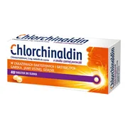 Chlorchinaldin, 2 mg, tabletki do ssania o smaku czarnej porzeczki, 40 szt.