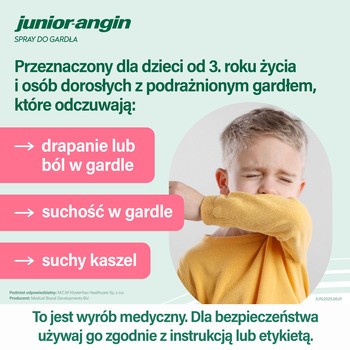 Junior-angin, spray do gardła, 20 ml