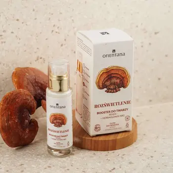 Orientana, booster rozświetlający Reishi i Różeniec Górski, 30 ml