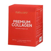 Natu Care Premium Collagen 5000 mg, saszetki z proszkiem, smak truskawka-rabarbar, 30 szt.