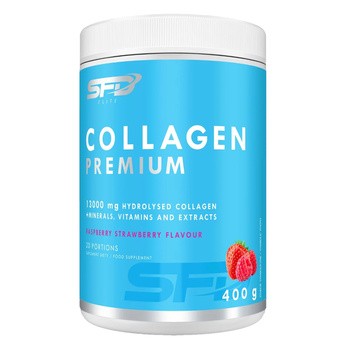 SFD Collagen Premium, proszek, smak truskawka - malina, 400 g