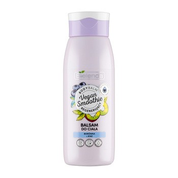 Bielenda Vegan Smoothie, regenerujący balsam do ciała Borówka + Kiwi, 400 ml