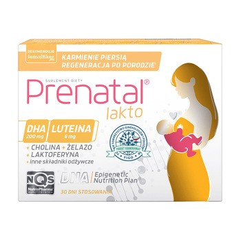 Prenatal Lakto, kapsułki miękkie + kapsułki twarde, 30 szt. + 30. szt.