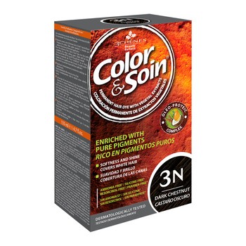 Color&Soin, farba do włosów, ciemny szatyn (3N), 135 ml