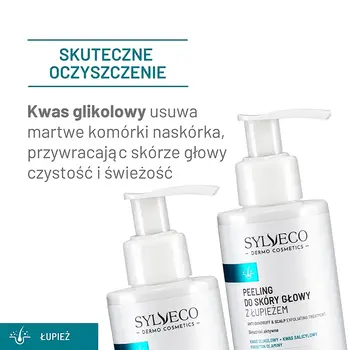 Sylveco Dermo Łupież, peeling do skóry głowy z łupieżem, 145 ml
