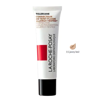 La Roche-Posay Toleriane Teint, kojący podkład korygujący, SPF 25, 11 jasny beż, 30 ml