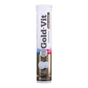 Olimp Gold-Vit Complex + Żeń-szeń, tabletki musujące, smak pomarańczowy, 20 szt.