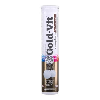 Olimp Gold-Vit Complex + Żeń-szeń, tabletki musujące, smak pomarańczowy, 20 szt.