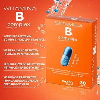 Nexon Pharma, Witamina B Complex, kapsułki, 30 szt.
