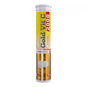 Olimp Labs Gold-Vit C 2000, tabletki musujące, smak cytrynowy, 20 szt.