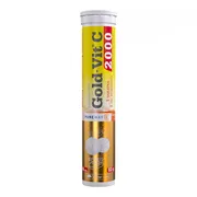 Olimp Labs Gold-Vit C 2000, tabletki musujące, smak cytrynowy, 20 szt.