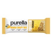 Purella Superfoods, Mango Crispy Rice, baton proteinowy, 45 g