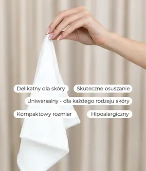 Veoli Botanica, MAKE IT WITH gLOVE, hipoalergiczny ręcznik do twarzy, 1 szt.