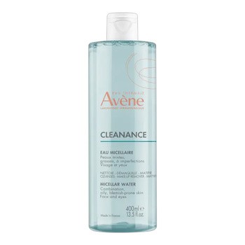 Avene Eau Thermale Cleanance, woda micelarna do twarzy i oczu, 400 ml