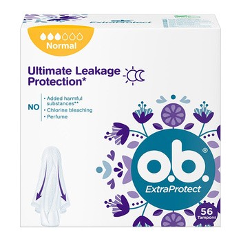 O.B. ExtraProtect Normal, tampony, 56 szt.