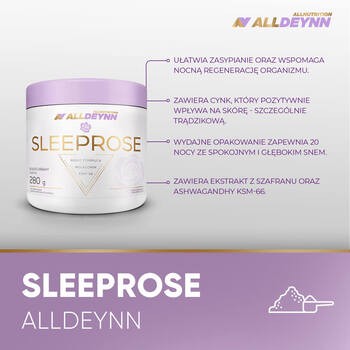 Allnutrition, ALLDEYNN SleepRose, tropical-orange, proszek, 280 g
