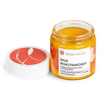 Opcja Natura, mus rokitnikowy słodkie nawilżenie ciała z mandarynką, 120 ml