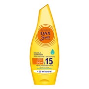 Dax Sun, emulsja do opalania z masłem kakaowym i olejem arganowym, SPF 15, 175 ml