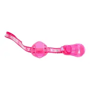 Chicco, Tasiemka z etui do smoczka, różowa, 0 m+, 1 szt.