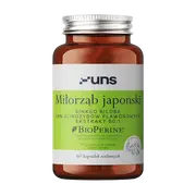 Uns Miłorząb japoński + Bioperine, kapsułki, 60 szt.
