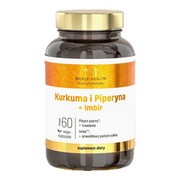 Noble Health, Kurkuma i pieryna + Imbir, kapsułki, 60 szt.