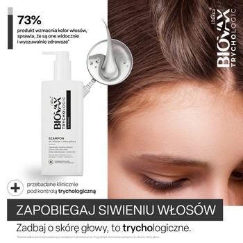 Biovax Trychologic Siwienie, szampon do włosów i skóry głowy, 200 ml