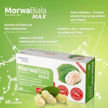 Morwa Biała MAX, tabletki, 60 szt.